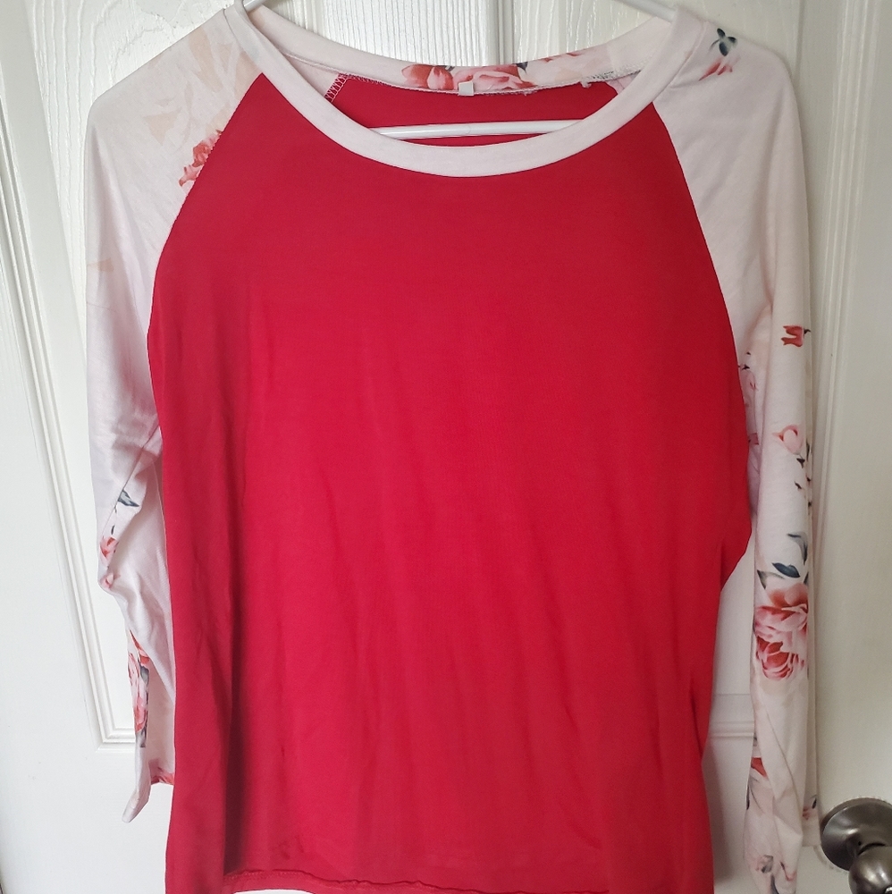 Red long sleeve shirt